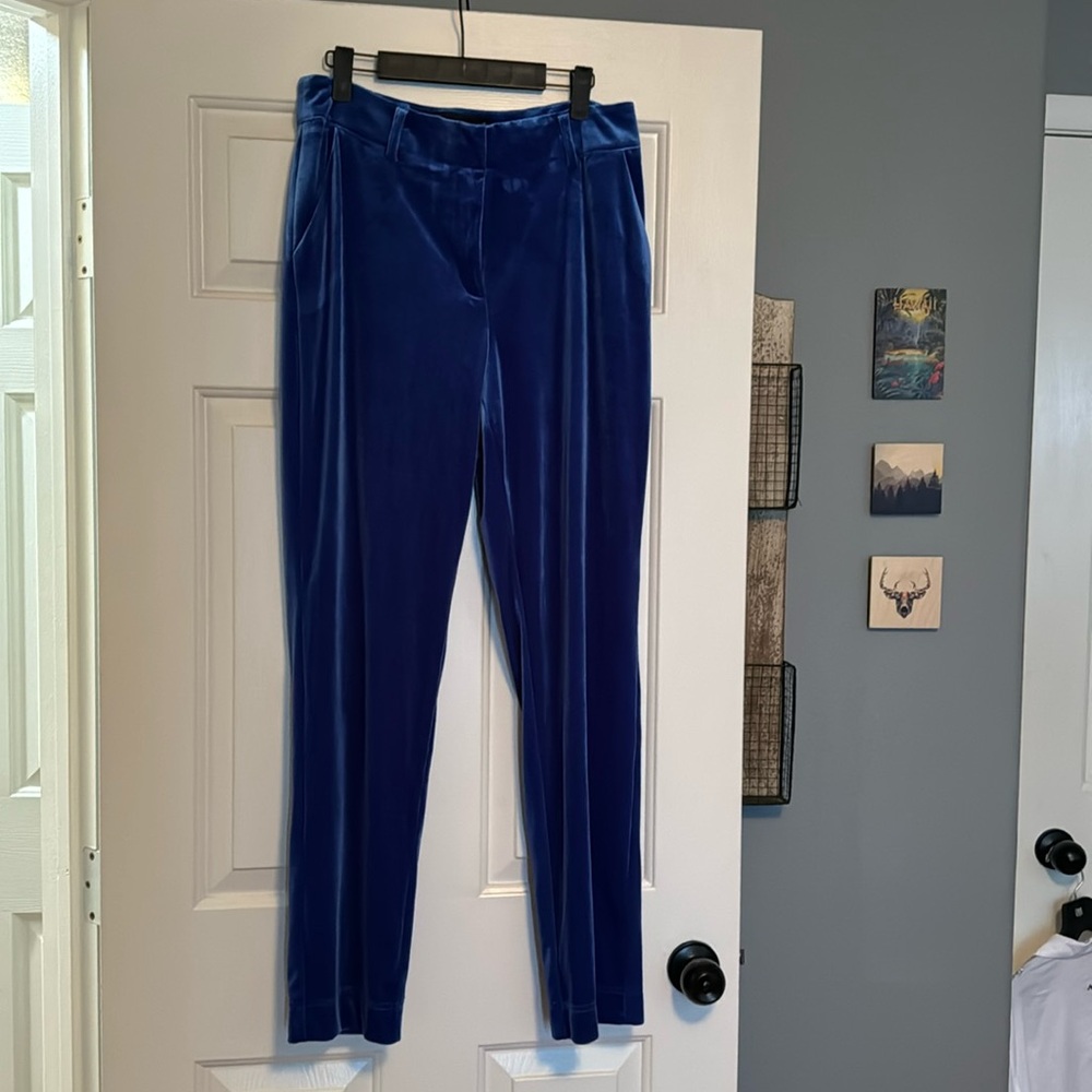Blue velvet pants New York & Co MED